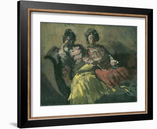 Two Women on a Sofa - Le Tose-Walter Richard Sickert-Framed Giclee Print