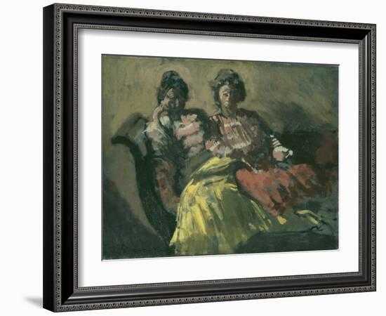 Two Women on a Sofa - Le Tose-Walter Richard Sickert-Framed Giclee Print