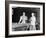 Two women Playing Billiards at Pool Hall Photograph-Lantern Press-Framed Art Print