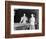 Two women Playing Billiards at Pool Hall Photograph-Lantern Press-Framed Art Print