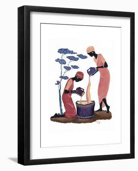 Two Women Pouring-Judy Mastrangelo-Framed Giclee Print