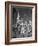 Two Women Standing in Front of a Statue of the Empress Josephine on the Island of Martinique-null-Framed Photographic Print