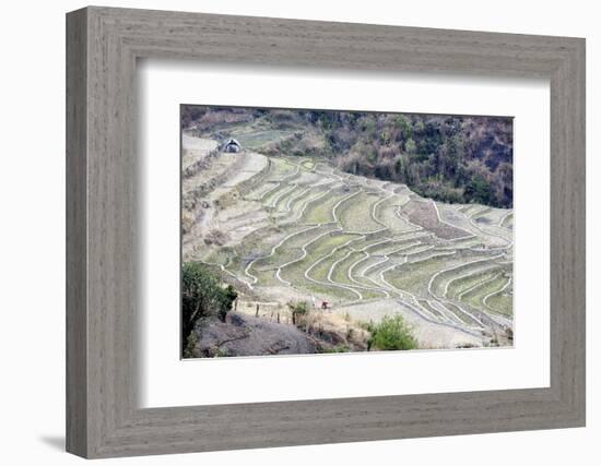 Two Women Working, India-Annie Owen-Framed Photographic Print