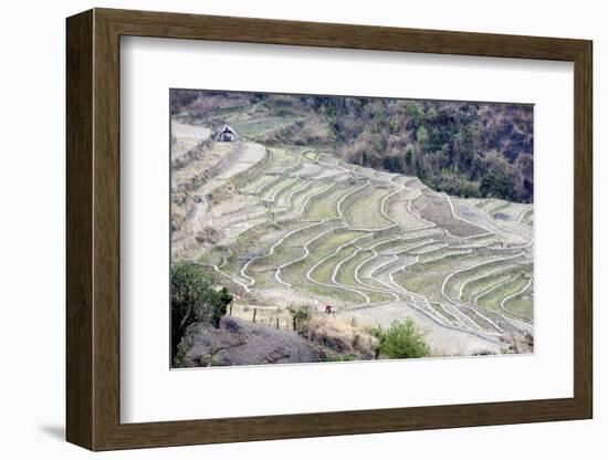 Two Women Working, India-Annie Owen-Framed Photographic Print