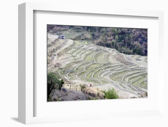 Two Women Working, India-Annie Owen-Framed Photographic Print