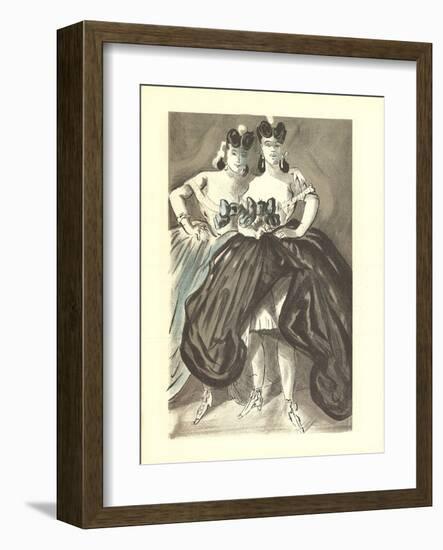 Two Women-Lena Leclercq-Framed Collectable Print
