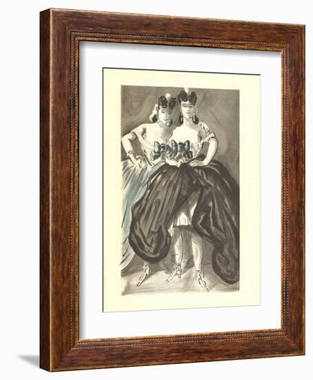 Two Women-Lena Leclercq-Framed Collectable Print