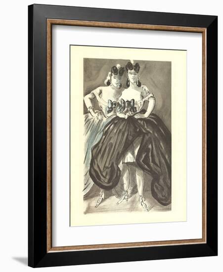 Two Women-Lena Leclercq-Framed Collectable Print