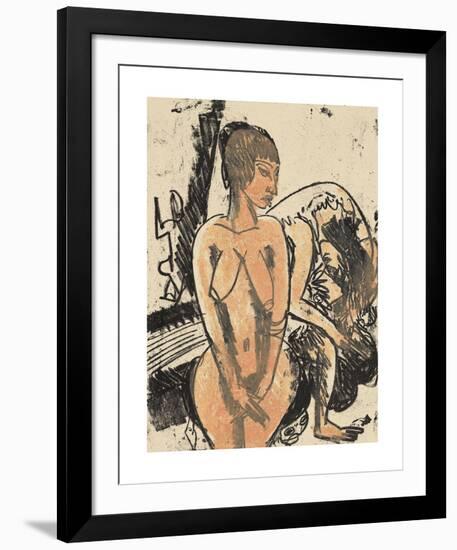 Two Women-Ernst Ludwig Kirchner-Framed Premium Giclee Print