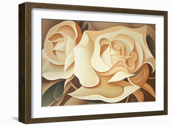 Two Yellow Roses-Lea Faucher-Framed Art Print