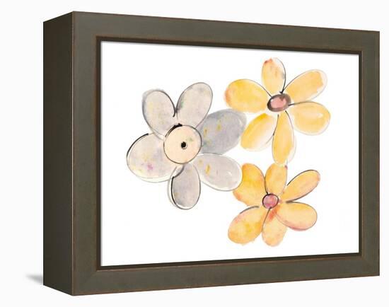 Two Yellows and One Grey-Susan Bryant-Framed Stretched Canvas