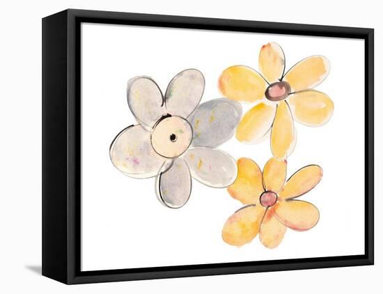 Two Yellows and One Grey-Susan Bryant-Framed Stretched Canvas