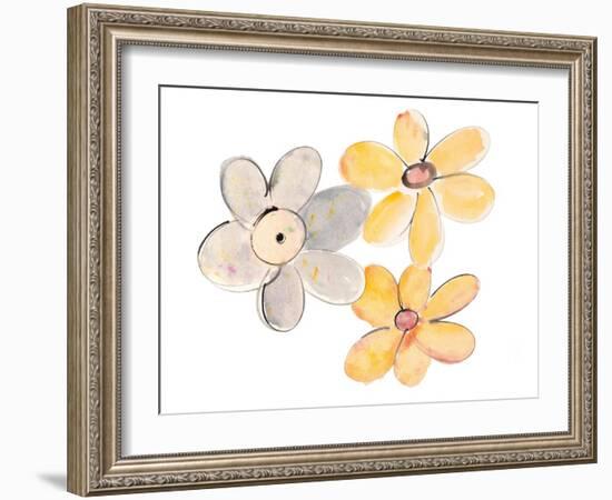 Two Yellows and One Grey-Susan Bryant-Framed Art Print