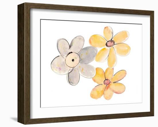 Two Yellows and One Grey-Susan Bryant-Framed Art Print