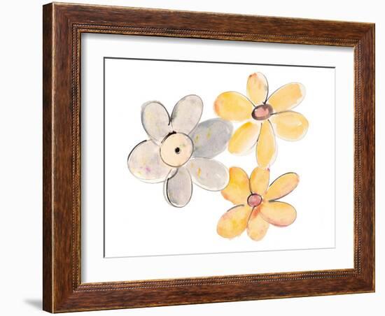 Two Yellows and One Grey-Susan Bryant-Framed Art Print