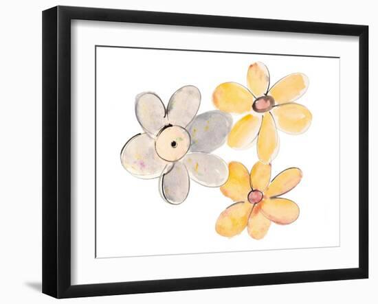 Two Yellows and One Grey-Susan Bryant-Framed Art Print