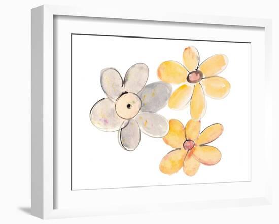 Two Yellows and One Grey-Susan Bryant-Framed Art Print