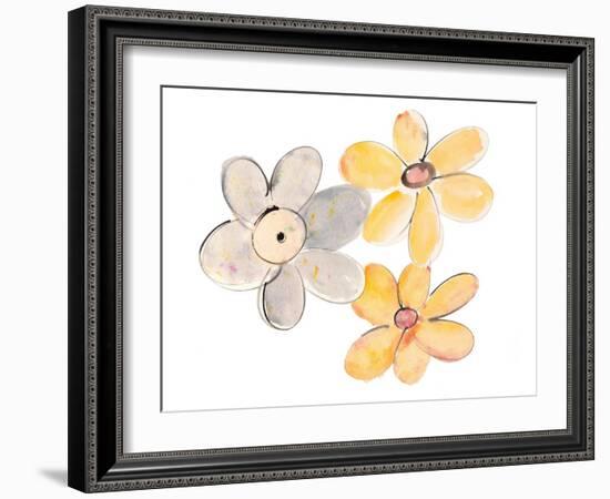 Two Yellows and One Grey-Susan Bryant-Framed Art Print