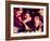 Two Young Couples Playing Pool-null-Framed Photographic Print