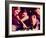 Two Young Couples Playing Pool-null-Framed Photographic Print