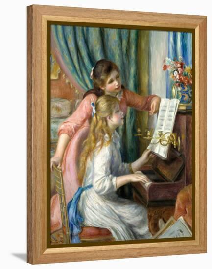 Two Young Girls at the Piano, 1892-Pierre-Auguste Renoir-Framed Premier Image Canvas