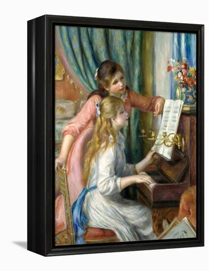 Two Young Girls at the Piano, 1892-Pierre-Auguste Renoir-Framed Premier Image Canvas