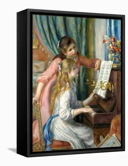 Two Young Girls at the Piano, 1892-Pierre-Auguste Renoir-Framed Premier Image Canvas