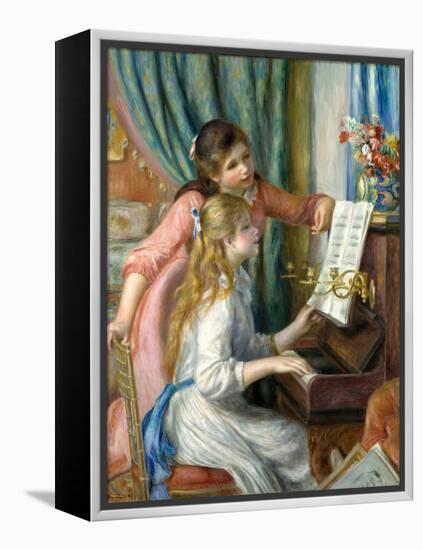 Two Young Girls at the Piano, 1892-Pierre-Auguste Renoir-Framed Premier Image Canvas