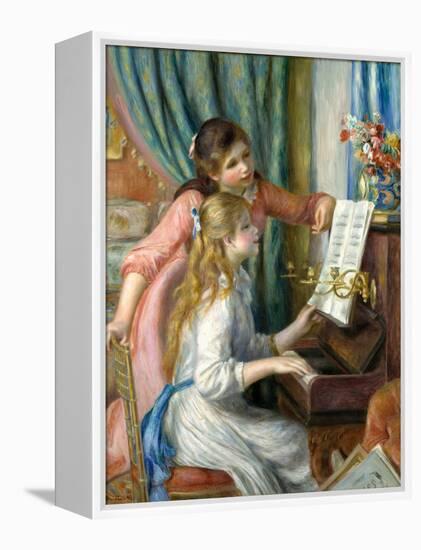 Two Young Girls at the Piano, 1892-Pierre-Auguste Renoir-Framed Premier Image Canvas