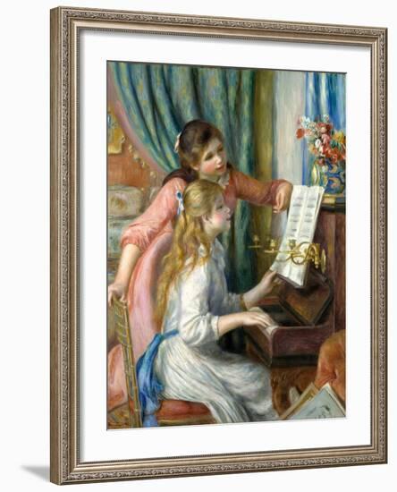 Two Young Girls at the Piano, 1892-Pierre-Auguste Renoir-Framed Giclee Print