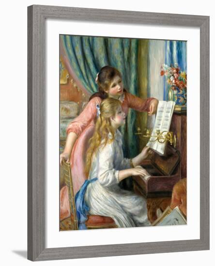 Two Young Girls at the Piano, 1892-Pierre-Auguste Renoir-Framed Giclee Print