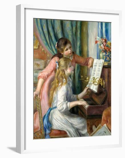 Two Young Girls at the Piano, 1892-Pierre-Auguste Renoir-Framed Giclee Print