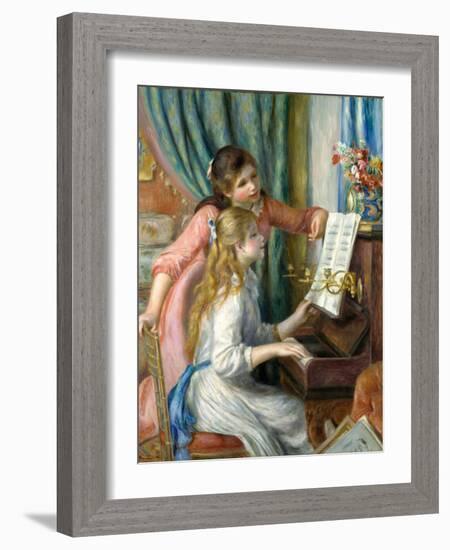 Two Young Girls at the Piano, 1892-Pierre-Auguste Renoir-Framed Giclee Print