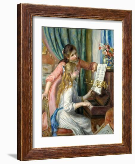 Two Young Girls at the Piano, 1892-Pierre-Auguste Renoir-Framed Giclee Print