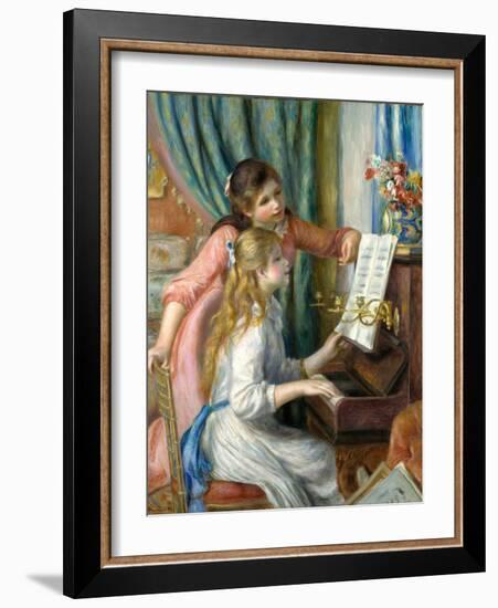 Two Young Girls at the Piano, 1892-Pierre-Auguste Renoir-Framed Giclee Print