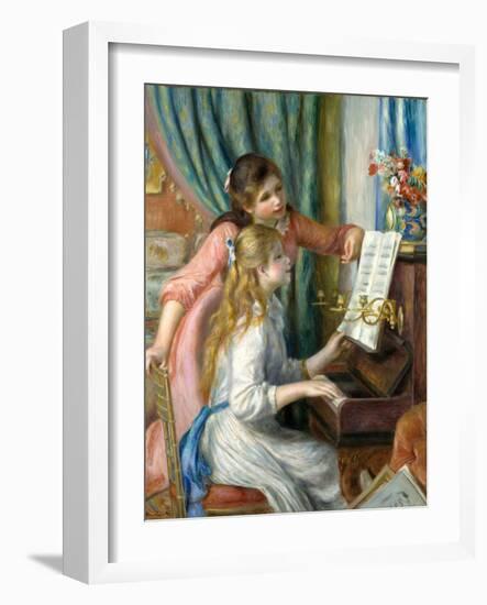 Two Young Girls at the Piano, 1892-Pierre-Auguste Renoir-Framed Giclee Print