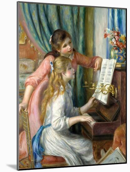 Two Young Girls at the Piano, 1892-Pierre-Auguste Renoir-Mounted Giclee Print