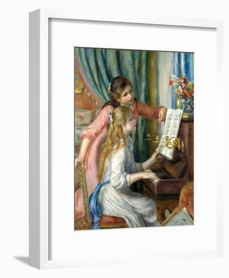 Two Young Girls at the Piano, 1892-Pierre-Auguste Renoir-Framed Premium Giclee Print