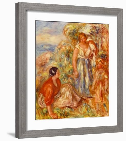 Two Young Girls-Pierre-Auguste Renoir-Framed Collectable Print