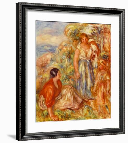 Two Young Girls-Pierre-Auguste Renoir-Framed Collectable Print