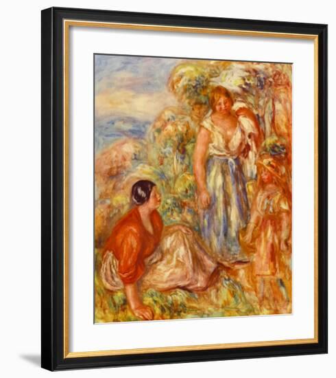 Two Young Girls-Pierre-Auguste Renoir-Framed Collectable Print