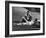 Two Young Italian Workmen Loafing on the Spanish Steps During Lunch Hour-Paul Schutzer-Framed Photographic Print