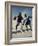 Two Young Men Playing Basketball-null-Framed Photographic Print