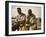 Two Young Men Sitting on The Pier Fishing-null-Framed Photographic Print