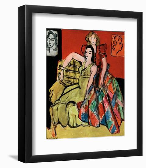 Two Young Women, the Yellow Dress and the Scottish Dress, c.1941-Henri Matisse-Framed Art Print