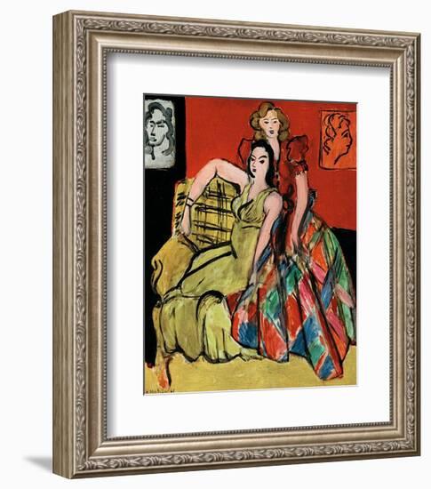 Two Young Women, the Yellow Dress and the Scottish Dress, c.1941-Henri Matisse-Framed Art Print