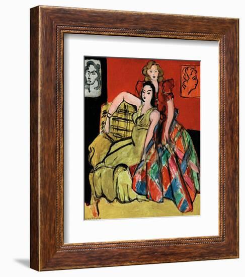 Two Young Women, the Yellow Dress and the Scottish Dress, c.1941-Henri Matisse-Framed Art Print