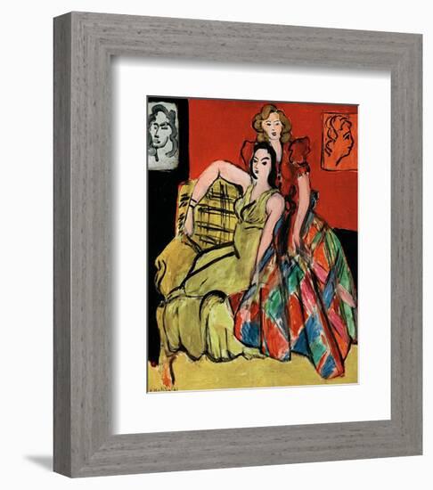 Two Young Women, the Yellow Dress and the Scottish Dress, c.1941-Henri Matisse-Framed Art Print