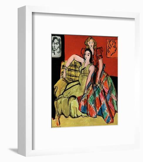 Two Young Women, the Yellow Dress and the Scottish Dress, c.1941-Henri Matisse-Framed Art Print