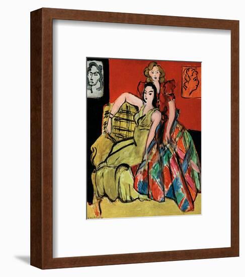 Two Young Women, the Yellow Dress and the Scottish Dress, c.1941-Henri Matisse-Framed Art Print